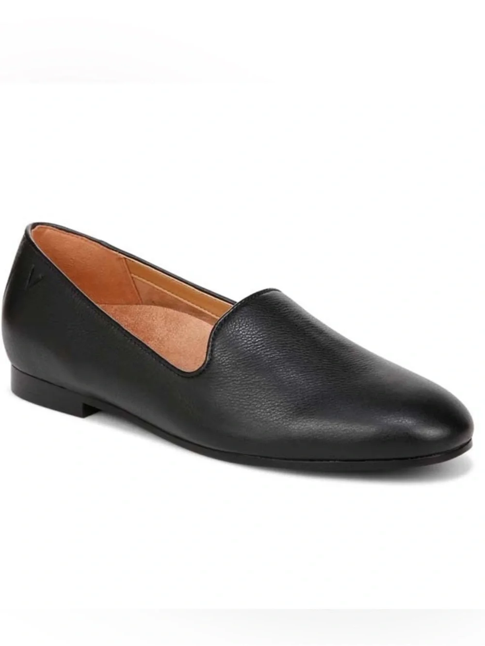 Vionic Willa II Black Leather Slip On Loafer Comfort Cushion Size 8 NWOB
